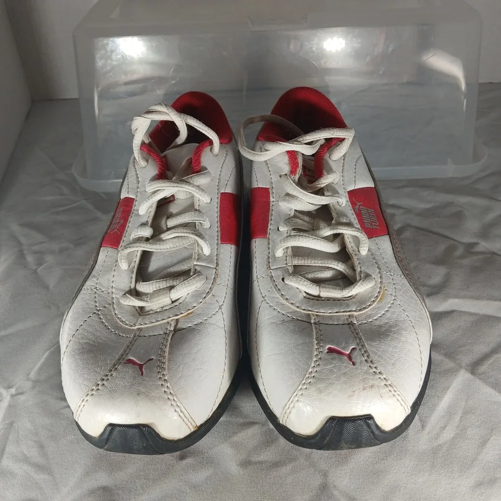 Puma Turin‎ Sport Lifestyle Shoes Sneakers White Pink Silver Girls US 2.5